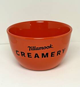 Tillamook 730384138197 Creamery Orange Ice Cream Bowl