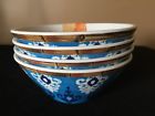 Tommy Bahama Melamine Cereal Soup Bowls Blue White Ikat Rope