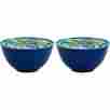 Tr0629-s2a Better Homes And Gardens Serve Bowl Set Of 2 Bright Print Fun Colors Tableware