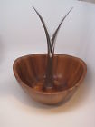 Mt0392 Tree Wood 16 " Tall Acacia Nambe Wei Alloy Young Fruit Bowl