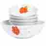 Ttu-h6612-ec Poppy Pasta Bowl Set Of 5 Round White Floral Design With Large Serveing 11583899