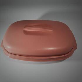 1273-5 Tupperware Vintage Mauve Pink 6 Cup Casserole Vegetable Dish