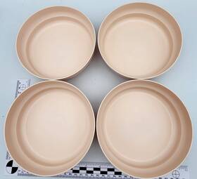2415a-3 Tupperware New Style Classic Cereal Bowls Pastel Pink Set Of 4 No Seals