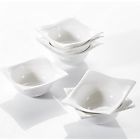 Vcauroralwa05 Ivory Serving Bowls White Porcelain Square Cereal Soup 720562393920