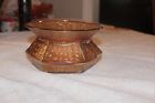 Pre-1940 Very Glass Unigue Bowl Lookong Carnival Shattered Orange