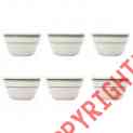 Vic-4 Ultima Green 7.25 Stripe Cups Soup Tableware World 6 Bouillon Oz Viceroy