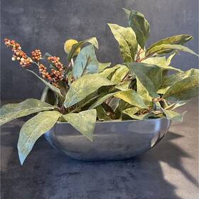 47672 Vollrath Double Wall Stainless Steel Serving Bowl Tablescape Vntg. Dinner Party