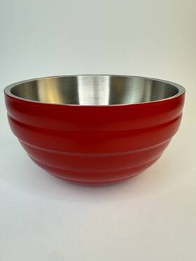 46591 Vollrath Mw06 18-8 Stainless Steel 3.4 Quart Double-wall Round Beehive Serving Bowl