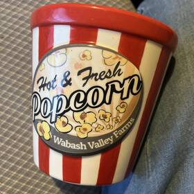 Wabash Valley Farms 019669008920 Large Popcorn Bowl Tub Container 5 Inch Tall