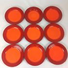 Waechtersbach Salad 8 Factory Fun " Red Orange Plates 3
