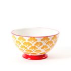 Walmart12-17 Pioneer 6 Footed-bowls-the Woman-flea-market-yellow-red