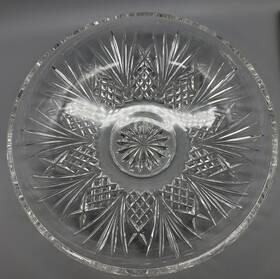 Waterford Aa100 Crystal Hospitality 10 Inch Centerpiece Bowl Pineapple Seahorse Mark Euc