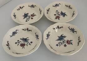 Nhh-721 Wedgwood Williamsburg Potpourri 4 5 1/4 Inch Fruit Dessert Sauce Bowls