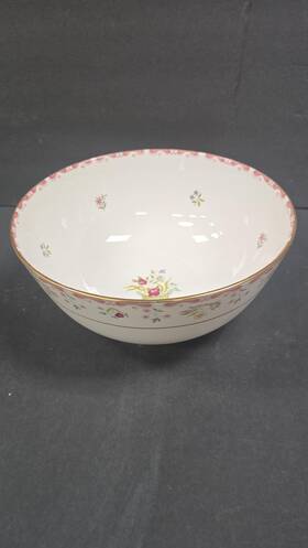 R4499 Wedgwood Bianca Williamsburg Bone China Serving Bowl Floral Made In England
