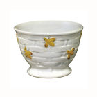 21393 Willfred Yellow Footed Box Sadek Bowl Porcelain Bee Brand Cereal