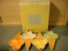 6127732 Williams Dishes Cone Ceramic Box 3-scoop Set Original Sonoma Ice 4 Cream