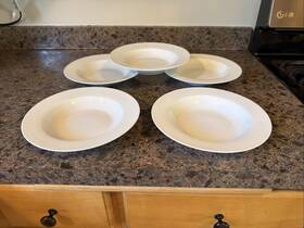 Williams-sonoma 5295852 5 Open Kitchen Rim Soup Pasta Bowl All White 8.5 Inch