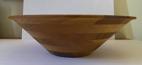 A99-4 Williams-sonoma Wooden Salad Bowl John Mcleod Design Lrg 14 Inch Pre-owned