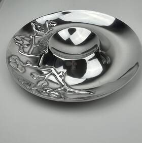 Wilton Armetale 019328046317 Chip And Dip Platter Snack Serving Plate Dish Bowl 13 Inch