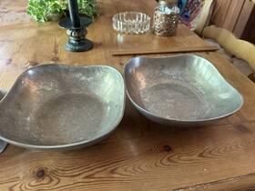 Wa7873100 Wilton Armetale Boston Two Medium Serving Bowls Square 9-inch In