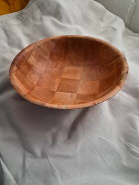 Wwb-20 Winco Wooden Woven Salad Bowl 20-inch Brown
