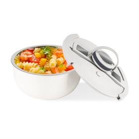 Wingosoph 764126954066 Double-walled Stainless Steel Insulated Serving Bowl With Leak - Proof Lid