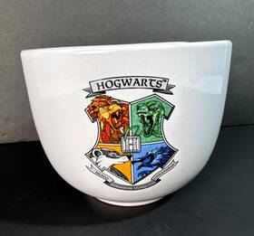 Nshp1536kd012021 Wizarding World Harry Potter Hogwarts Crest 20oz Ramen Bowl Ceramic Silver Buffalo 2021 No Chops