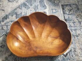 Mpsb16124 Wooden Handcrafted Salad Bowl Large 16 Inch X 12 4 Monkey Pod Can Hang