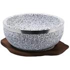 Pot1 Woodenbasestand2p Koreartstory Trivets Stone Bowls Set Of Wood Base 045912599044