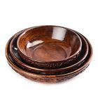 Wssb000008 Rusticity Wooden Serving Bowls Set Of Handmade In 696395849265
