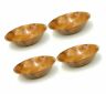 Wwb-6 Winco Wooden Woven Salad Bowl Set Of