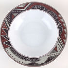 Y2240 Christopher Stuart Montezuma Rimmed Soup Bowl Stoneware Dinnerware