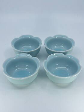 708115521 Yamashita Kogei 4 Blue And White Flowerpot Small Bowl Porcelain 3.5 Inch D