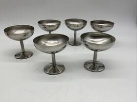 6110 Yoni Set Of 6 Stainess Ice Cream Bowls