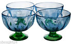 Z7mcr603s4r 4 Luster Blue Amici Set Hand Bowls Glass Dessert