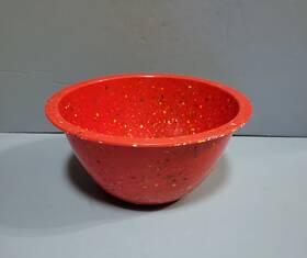 06214 Zak Designs Confetti Red Melamine Mixing Bowl