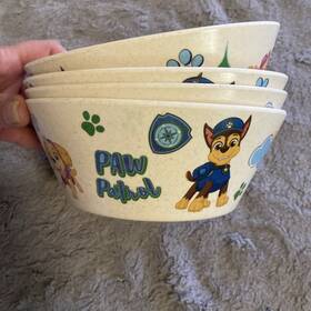 Zak Pawi-1361 Designs Four 4 Nickelodeon Paw Patrol 22 Oz Melamine 6 Inch Bowls 1