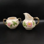 Franciscan Desert Rose Creamer & Sugar Bowl No Lid Made In England. Fixed Price $12.99.