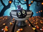 New Black & White Funny Silly Spider Halloween Candy Dish Bowl Spooky. Fixed Price $29.99.