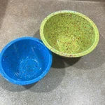 Euc- Zak! Confetti Nesting Bowls Set Of 2 Green Blue Dishwasher Safe Unbreakable. Fixed Price $28.95.
