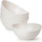 6.2'' Bamboo Fiber Cereal Bows Set 6, Soup Bowls 24 Oz For Serving Salad, Sna. Fixed Price $30.37.