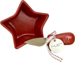 Chantal Red Star-shaped Ramekin & Rae Dunn "usa" Cheese Knife 2 Pc.. Fixed Price $14.95.