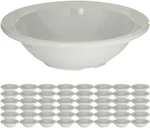 Carlisle Foodservice Products Kingline Reusable Plastic Bowl Fruit With Rim. Fixed Price $97.34.