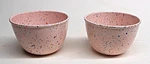 Zak! Design Pink Confetti Soup Or Cereal Bowls Set Of 2 Melamine 5" X 3". Fixed Price $28.00.