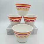 Bobby Flay Melamine Snack Bowls Set Retro Floral Stripe 4" Small Serving. Fixed Price $14.69.