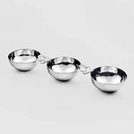 Mary Jurek: Ginkgo Stainless Steel Triple Nut Bowl. Fixed Price $84.00.