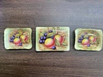 Used Vintage Aynsley England Bone China 3 Pc Trinket Box Set Hand Painted. Fixed Price $90.00.