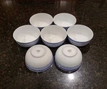 Set Of 7 Tabletops Gallery Aaron Porcelain 5 3/8" Soup, Cereal Bowls. Fixed Price $34.95.