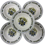 Mikasa Provencal Dutch Treat Soup Bowl Set Of Vtg 8.5" Green Blue Floral Japan. Fixed Price $32.49.