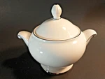 Mikasa Cameo Platinum HK301 Sugar Bowl 5" High. Fixed Price $26.79.